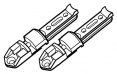 Комплект (пара) регулирующих механизмов для фасадных ножниц